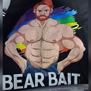 Pride/ Mardi GRAS Mens Bear Bait T-Shirt